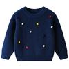Autumn and Winter Children's Sweater DIYs Handmade Ball Baby Wool Top Girl Bottoming Sweater