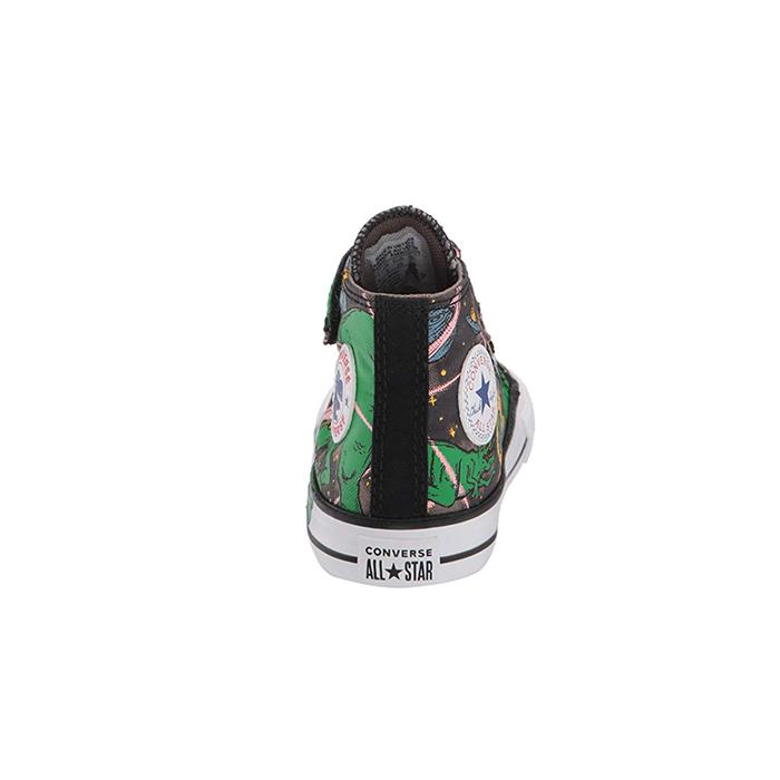 Converse Chuck Taylor All Star Interstellar Dinos Высокие кеды на липучках, повседневные парусиновые туфли, серо-коричневые, для младенцев и малышей