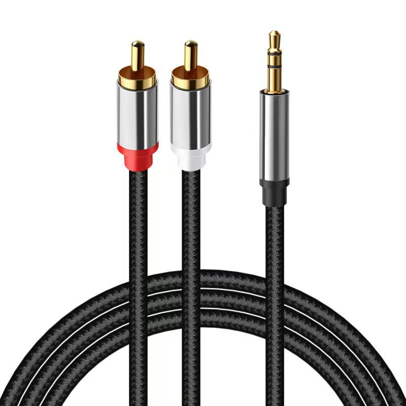 Разветвитель USB-C на RCA: 3,5-мм аудиокабель для телефона, компьютера и динамика