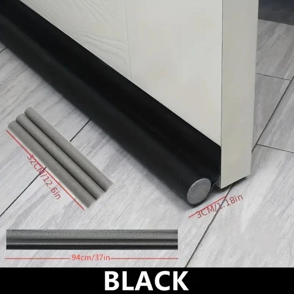 Adjustable Door Bottom Seal Strip Weatherstrip Under Door Draft Stopper AntiCold One Side Gap Blocker Foam Weather Strip
