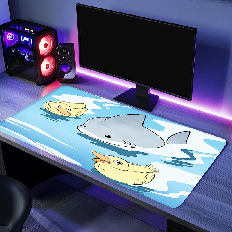 Jeff the Land Shark1 Mouse Pad - Non-Slip Rubber Base, Smooth Surface for Work,Gaming,Office,And Home Use, Desk Mouse Pad