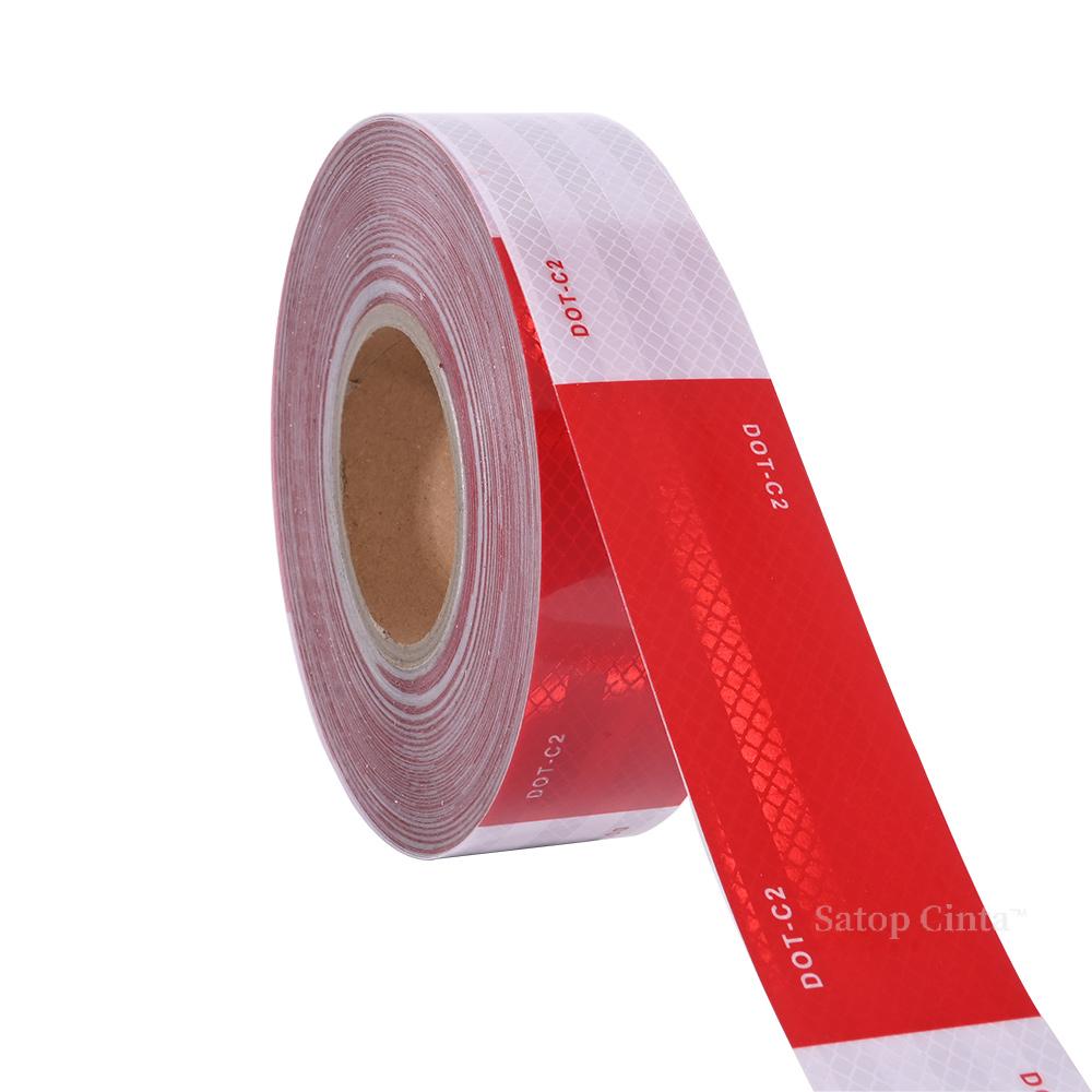 5 см*10 м ПЭТ белые светоотражающие наклейки водонепроницаемая светоотражающая пленка самоклеящаяся дорожная предупреждающая светоотражающая лента для грузовика