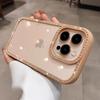 Роскошный прозрачный чехол со стразами и бриллиантами для iPhone 17 16 Pro Max 15 14 13, противоударный бампер, жесткая акриловая крышка