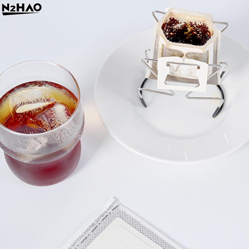 1PCS 40*74*80cm Cafe Drip Bag Holder Stainless Steel Outdoor Japanese Style Hanging Ear Coffee Filter Holder Portable Stand