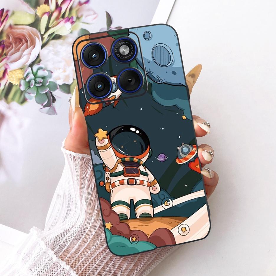 For Motorola Edge 70 Case XT2601-2 Cute Cat Peacock Painted Cover Soft Silicone Case For Motorola Edge 70 Fusion Edge70 5G Shell