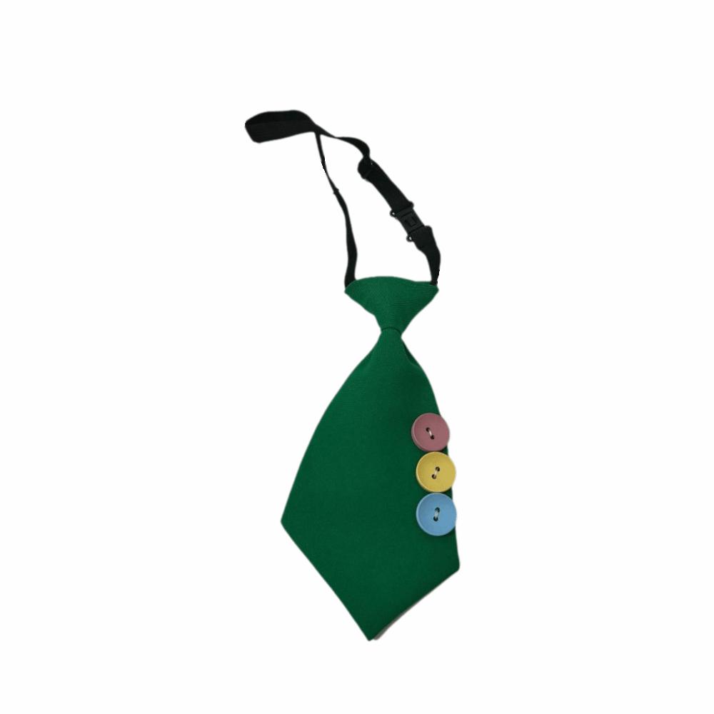 Multicolor Lazy Neckties Colorful Buttons Rubber Band Tie Creative Shirt Tie School Uniform