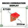 194 шт./лот 87580 Модифицированные строительные кубики 2x2 с пазом Аксессуары для построения Moc Совместимы с featuring Brick Игрушки для детей Идея для подарка