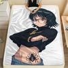 1PC Shizuku Murasaki Print Flannel Blanket, High Quality Comfortable for All Seasons, Home Decor, Warmth and Comfort, Perfect for Christmas Gifts156