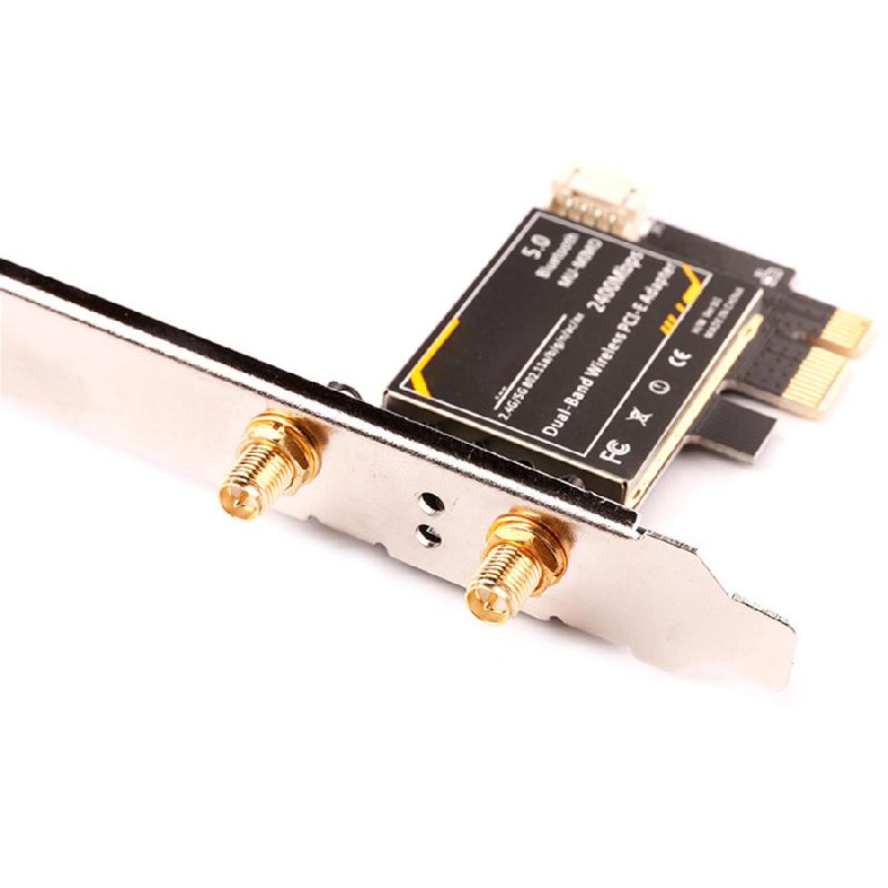 Ax200 3000Mbps 2.4G +5G +5.0 Bluetooth 802.11Ax Pcie Wireless Network Card Black