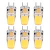 6PCS GY6.35 Bulb 5W AC DC12V COB Light Bulb Energy Saving Silicone Ceiling Lamp Bulb for Living Room