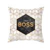 Geometric Sofa Pillow Cover Peach Skin Creative Home Office Cushion Cover Car Cushion