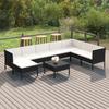 Day and Night - Day and Night Garden Furniture Set 9 Pieces and Black Synthetic Rattan Cushions