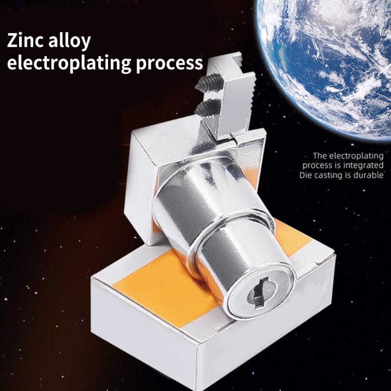 4 шт. плунжерный нажимной замок с ключом для раздвижной стеклянной двери витрины навесной стеклянный шкафчик замок для двери 5 мм-8 мм