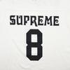 Supreme Белая футбольная футболка с длинным рукавом для аффилированных лиц
