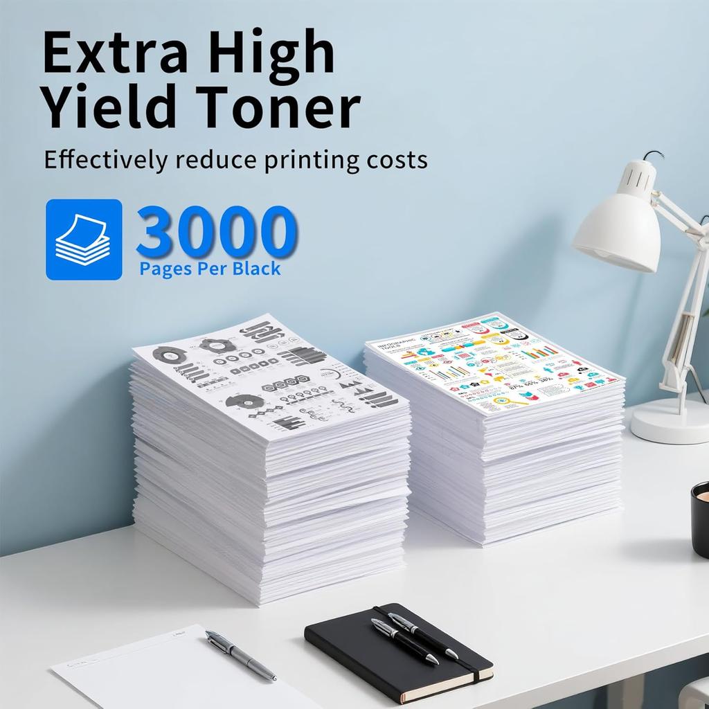 TN760 High Yield Black 1 Pack Toner Cartridge Compatible with TN-760 TN 760 Replacement for Brother HL-L2350DW HL-L2390DW HL-L2395DW HL-L2370DW