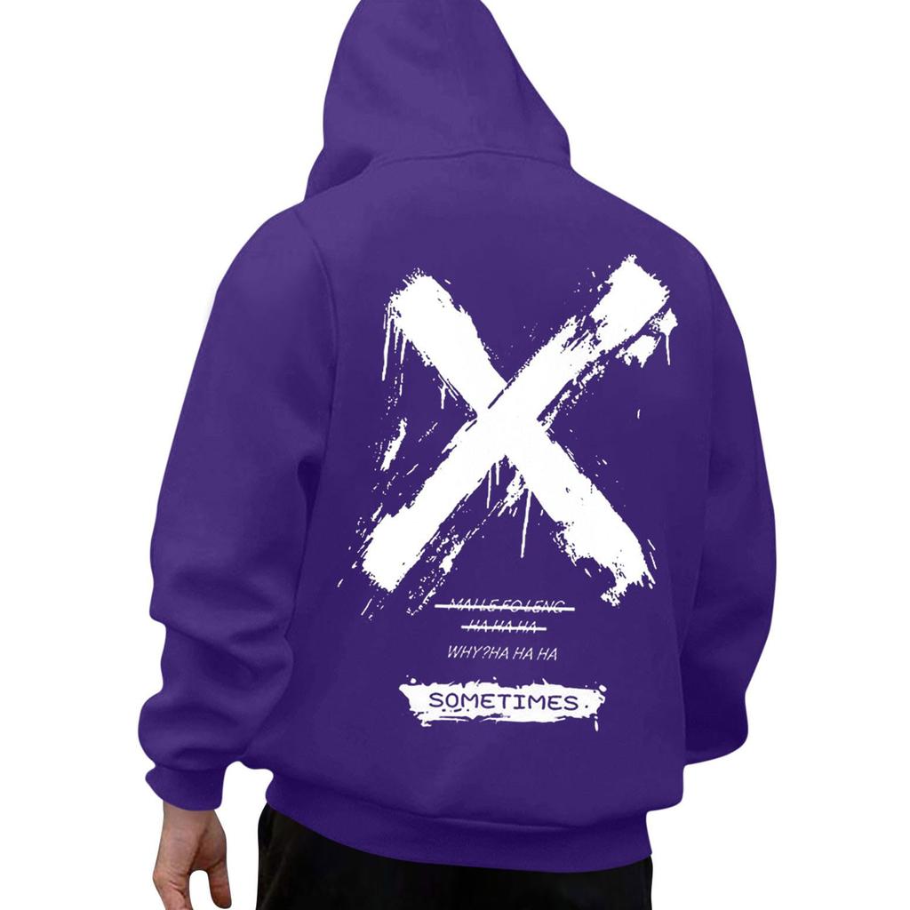 Men's Backprint Hoodie Fashion Hooded Sweatshirt Winter Top Boys Hoodies Fashion