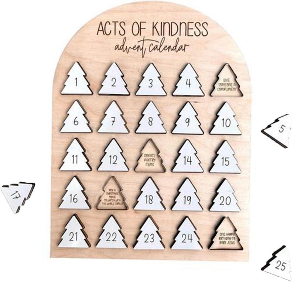 25-дневный обратный отсчет рождественской елки, деревянный адвент-календарь, настольное украшение, креативный праздничный подарок для домашнего декора