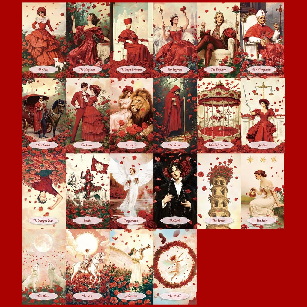 [Officially Imported, Limited Quantity] Antique Rose Tarot Antique Rose Tarot Cards [Tarot]