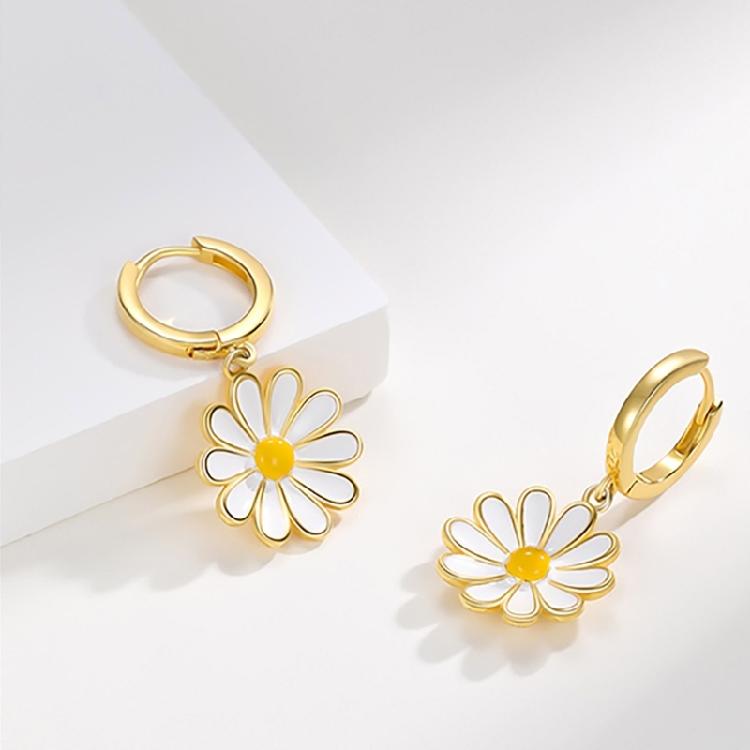 Яркие серьги-кольца с цветочным узором и масляными разводами Элегантные серьги-кольца из сплава Аксессуары для ушей Украшения Подходят для свадеб и торжеств