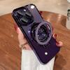 Подходит для Apple 16 Блестящая Магнитная Подставка, Чехол для телефона Гальванизированный ТПУ, Прозрачный Противоударный Защитный Чехол для Apple 15pro