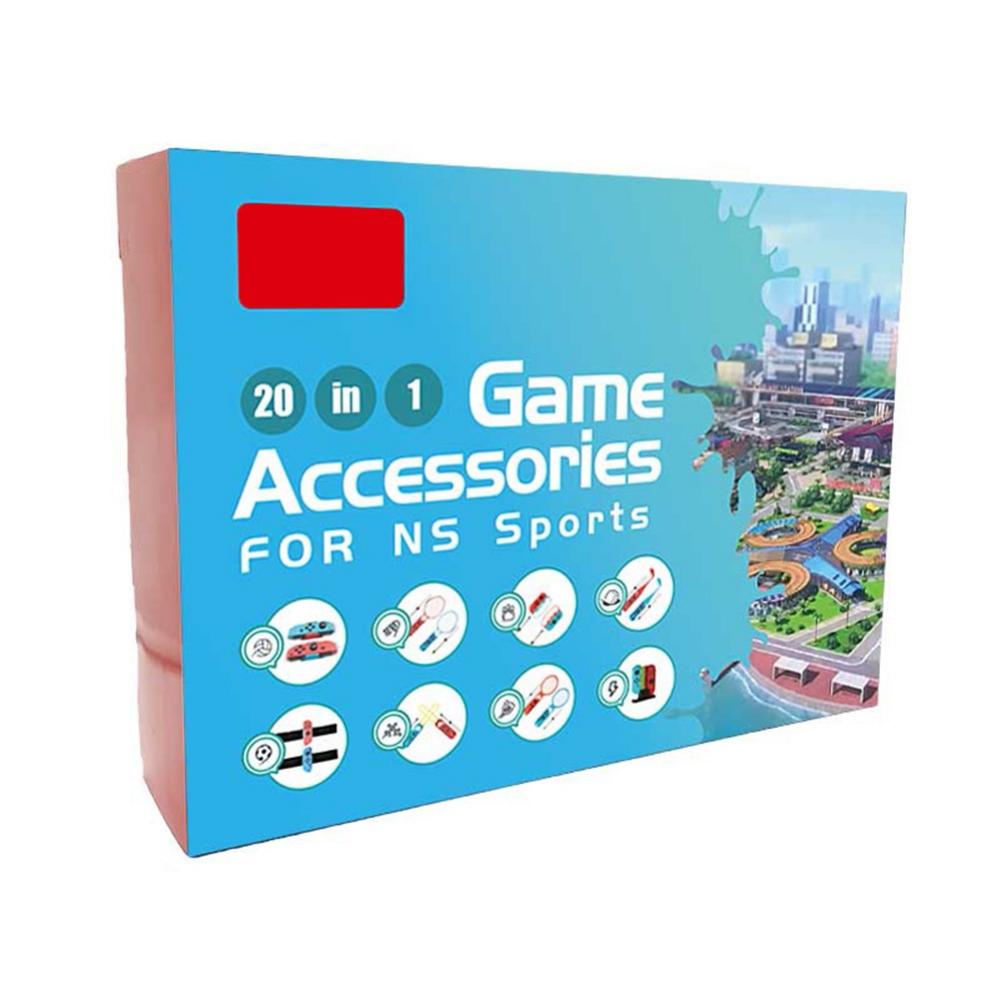 20 In 1 Switch Sports Accessories Bundle for Nintendo Switch Sport Game, Joycon Controller with Fencing Grips, Tennis Rackets/Golf Clubs/Charging Dock