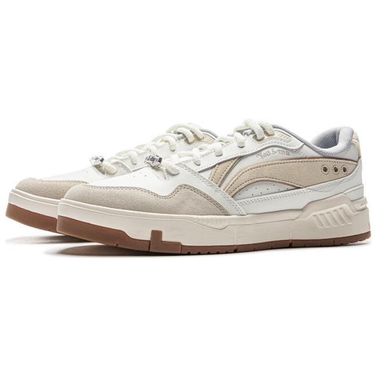 Li Ning Common 80s Classic Fashion Retro Универсальные Толстые Подошвы Удобные Нескользящие Износостойкие Низкие Кроссовки Для Скейтбординга Мужские Кроссовки AGCV023-4