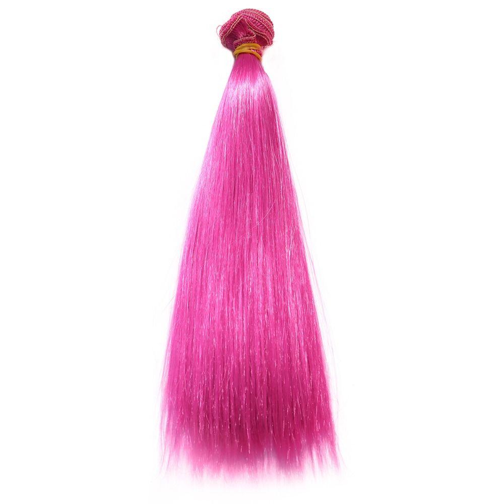 Colors High-temperature Wire Synthetic Fiber Long Straight Wig Hair Doll Wigs DIY Dolls Accessories