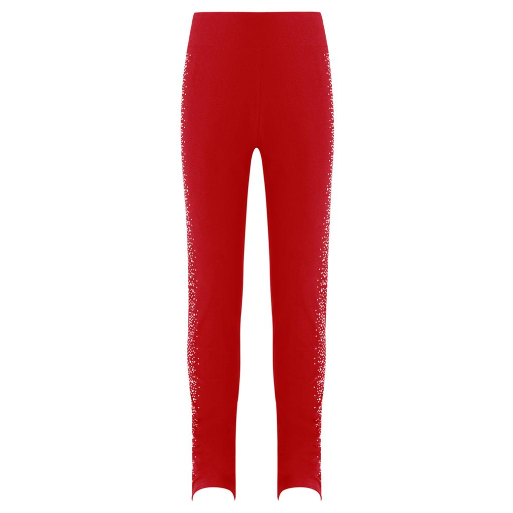 Штаны для фигурного катания, тренировочная одежда для девочек, детские леггинсы для катания на коньках с блестящими стразами