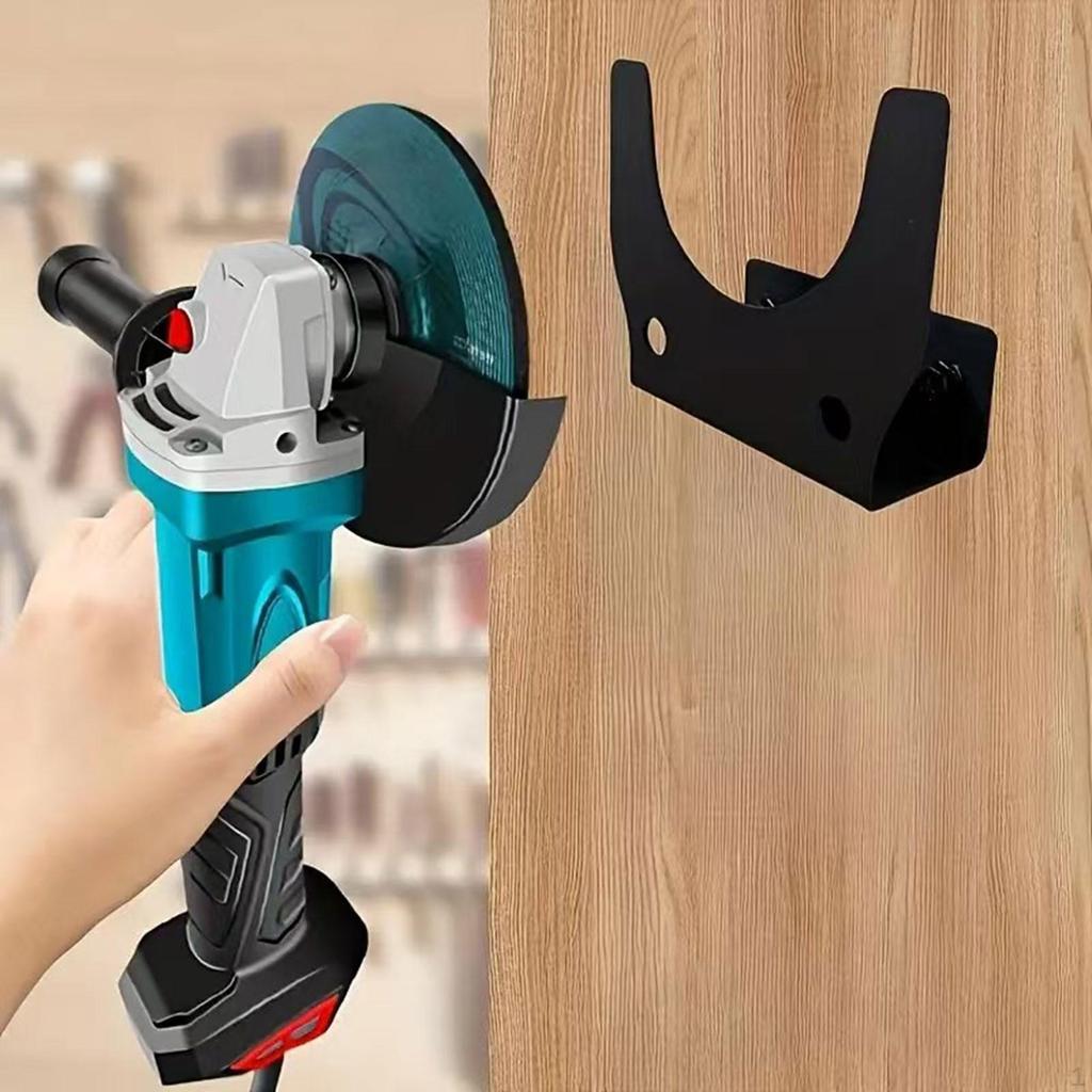 Angle Grinder Rack Bracket Power Tools Shelf Stand Sturdy Polisher Holder Wall Mounted for Garage