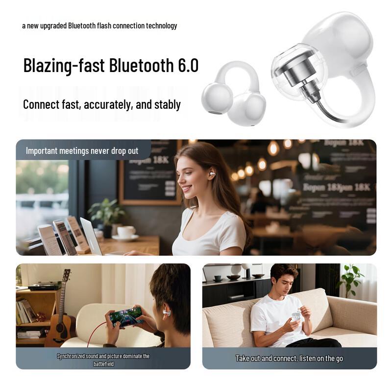 Беспроводные Bluetooth-наушники-клипсы для спорта Newmine LY31 Pro с открытым ухом