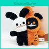 Headed Halloween Double Plush Ghost Dolls With Embroidery Design For Gift Kids