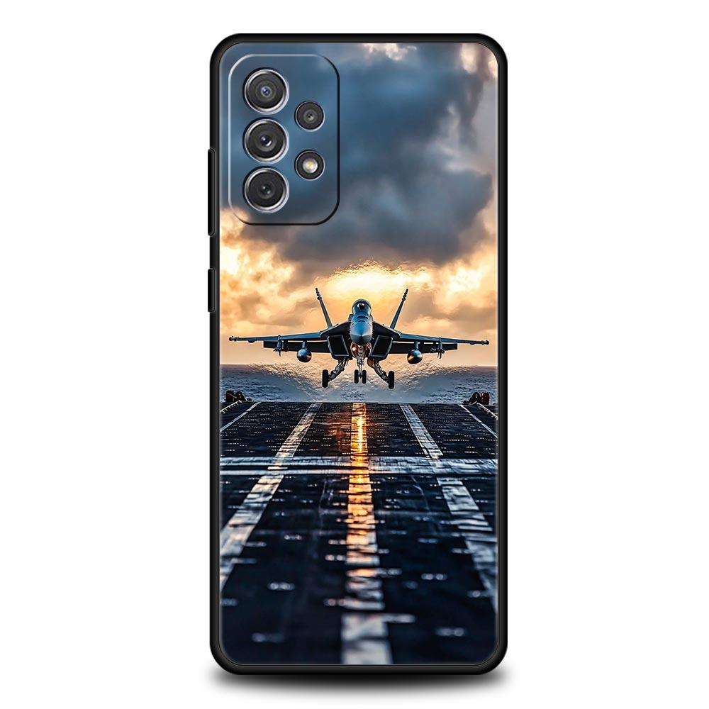 Чехол для телефона Samsung A51 A71 A21S A17 A11 A15 A25 A23 A33 A53 A73 A07 A03S A05S A13 A35 A55 5G с рисунком самолета и вертолета