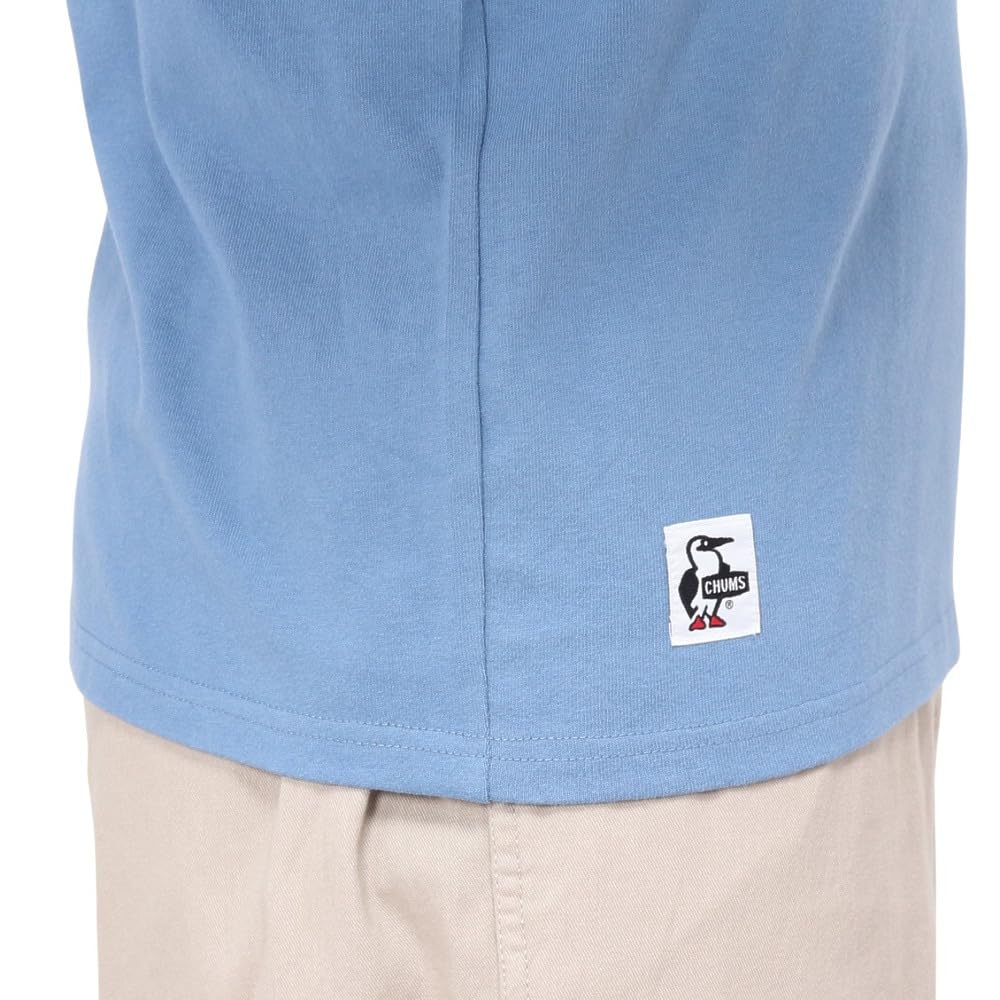 Футболка мужская с логотипом Retro Booby, матовая, синяя [Chums], размер L/S, лейтенант.