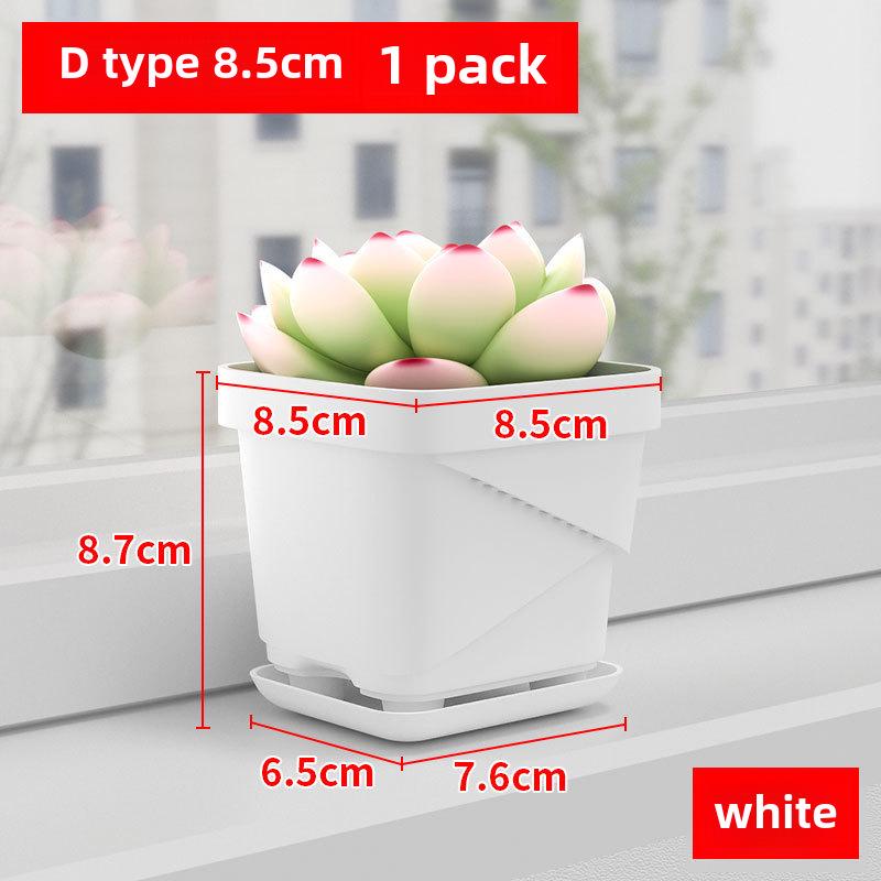 Прочные дышащие пластиковые квадратные цветочные горшки для дома и офиса