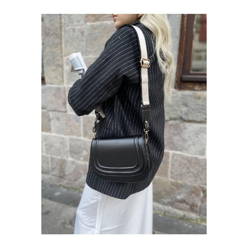 Women's Black Thick Crossbody Bag
