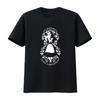 J1172 Curiouser And Alice Film Cult Hatter T Shirt vintage Washed Comfortable homme graphic Stretched Breathable Versatile Soft