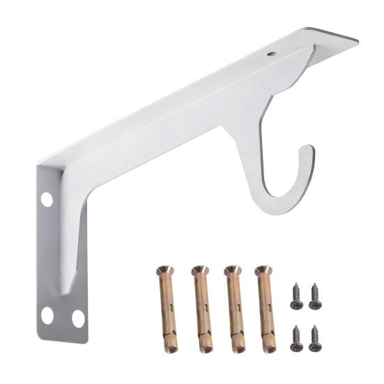 1/2 шт. Опорная рама Сверхпрочные промышленные кронштейны для полок Стальная опора для настенной полки со встроенными крючками