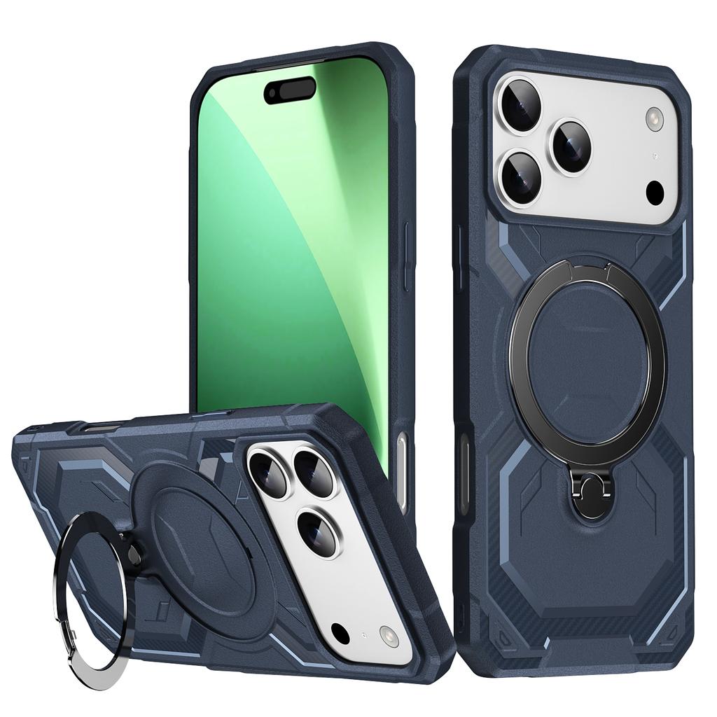 Чехол для iPhone 17 Pro Max, совместимый с MagSafe, с подставкой, из ТПУ+ПК