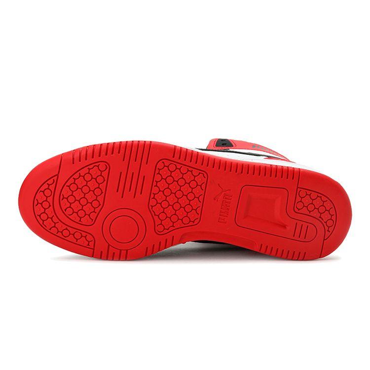 Puma Rebound Joy Кроссовки для детей старшего возраста Черный Белый Красный Kids Sneakers High-Risk-Red 374687-03