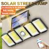 300 LED Solar Light Outdoor Garden Light LED Motion Sensor Courtyard Wall Light Waterproof Strong Solar Adjustable Spotlight