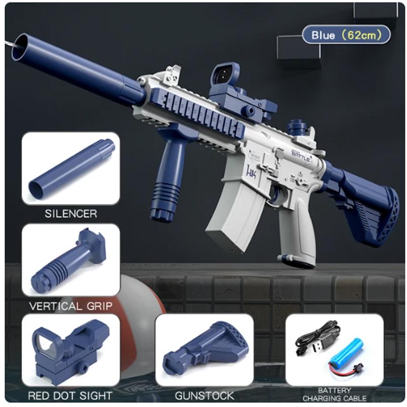 Новый электрический водяной пистолет M416, электрический пистолет Glock, стреляющая игрушка, полностью автоматическая летняя пляжная игрушка, подарок для мальчиков и девочек