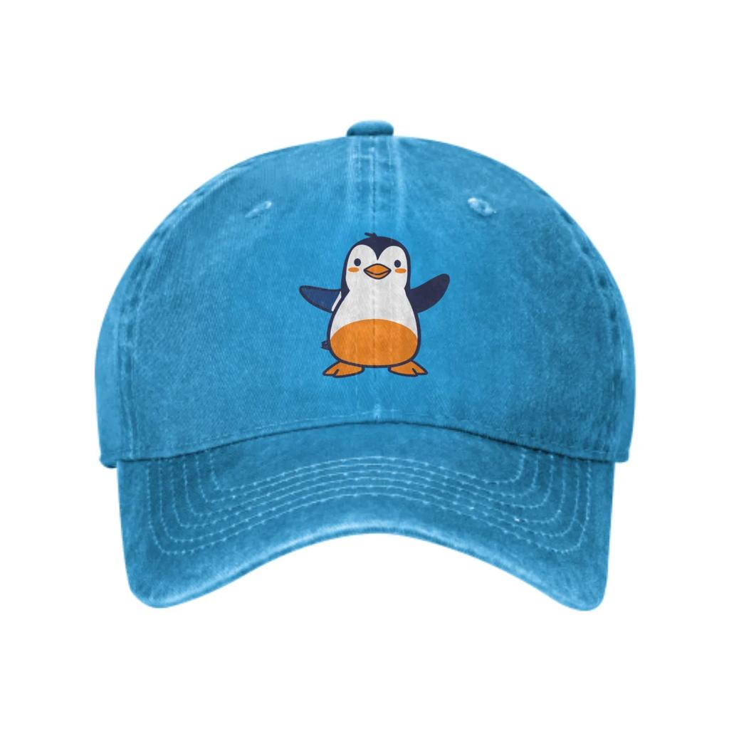 Cartoon Penguin Summer Classic Fashion Men Trucker Hat Cotton Breathable Women Cowboy Cap Outdoor Leisure Basketball Caps
