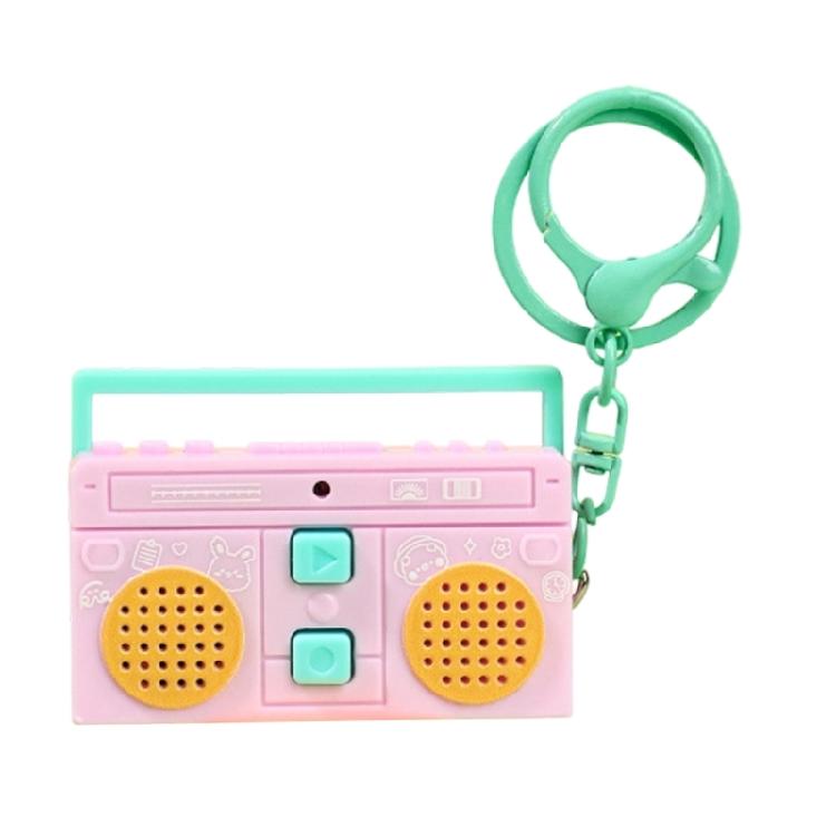 Мини-диктофон на брелоке Портативный дизайн Долговечность Пластик для повседневной записи Быстрая заметка в разных цветах