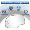 Стекло зеркала заднего вида со стороны водителя TOP-MAX для 2003-2006 Chevy Silverado GMC Sierra Tahoe Yukon Suburban Avalanche Cadillac Escalade, с подогревом