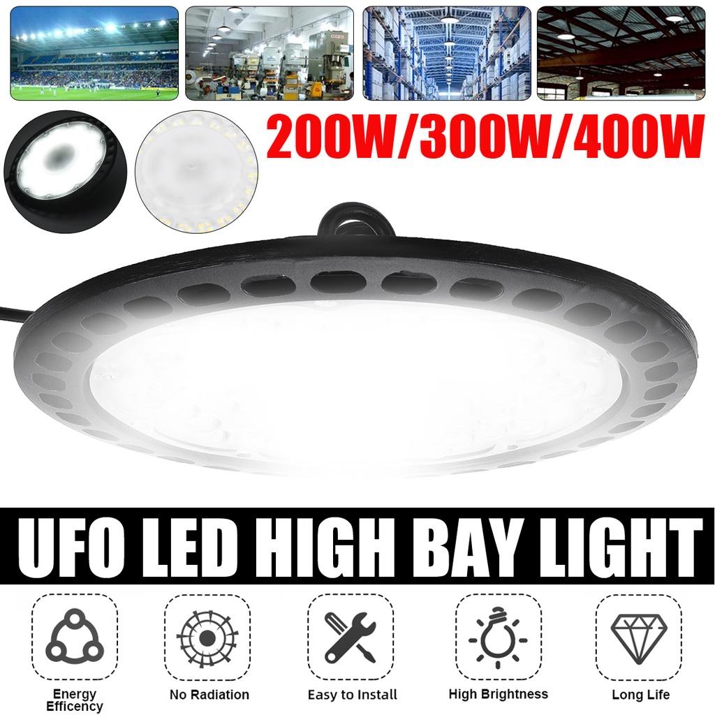 200 Вт 300 Вт 500 Вт НЛО светодиодный светильник с высоким пролетом AC220V водонепроницаемый складской гаражный светильник супер яркое коммерческое промышленное освещение