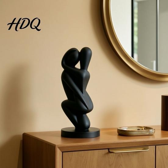 Высококачественное Декоративное Искусство 3D Печатная Скульптура Обнимающейся Пары Абстрактная Фигурка Объятий