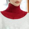 Winter Knitted Fake Collar Detachable Turtleneck Collar for Women Sweater Coat Neck Scarf Warm Woolen Windproof False Collars