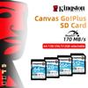 Kingston SD Card 170MB/s Read High Speed 128G SD Memory Card 64G/256G/512G SDXC Canvas Go Plus UHS-I,C10,U3,V30,4K for DSLRs Camera SDG3-256GB/512GB