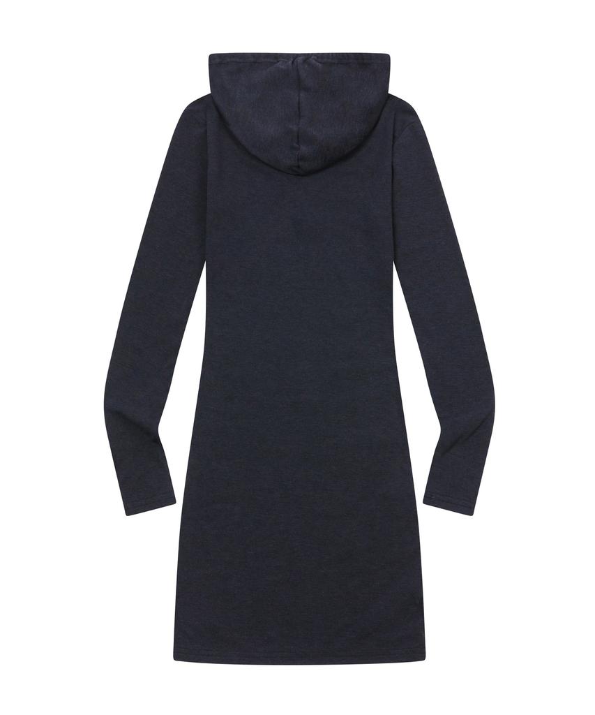 Mucent Cyan Hooded Neck Slim Fit Dress (4 Colors)