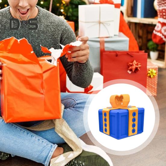 3D Annoying Gift Box Interactive Puzzle Toy Gift Box with Screws Prank Surprise Gift Box Desktop Ornaments for Friends Kids